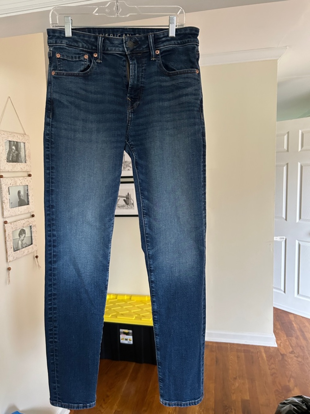 American Eagle Outfitters Men's Skinny Jeans in Dark Blue Wash 29/32